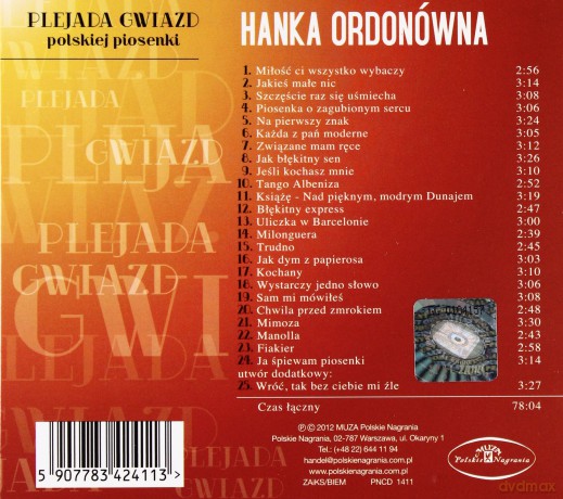 Hanka Ordonówna: Miłość ci wszystko wybaczy [CD]