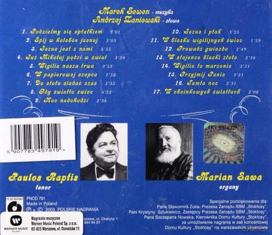 Paulos Raptis, Marek Sawa: Podzielmy się opłatkiem [CD]