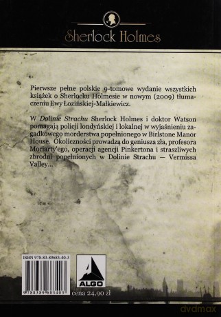 Dolina strachu - Arthur Conan Doyle [KSIĄŻKA]