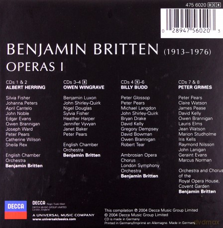 Britten: Operas 1 [8CD]
