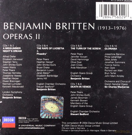 Britten: Operas 2 [10CD]
