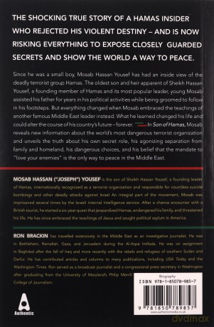 Son of Hamas: A Gripping Account of Terror, Betrayal, Political Intrigue and Unthinkable Choices - Mosab Hassan Yousef [KSIĄŻKA]