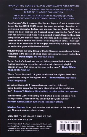 Sophisticated Giant: The Life and Legacy of Dexter Gordon - Maxine Gordon [KSIĄŻKA]