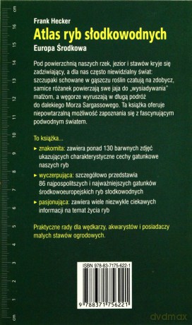 Atlas ryb słodkowodnych Europa Środkowa - Frank Hecker [KSIĄŻKA]