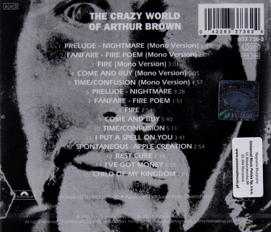 Arthur Brown: Crazy World Of A. Brown [CD]