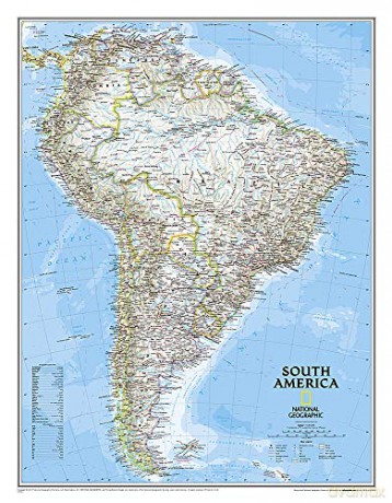South America Classic, laminated: Wall Maps Continents (National Geographic Reference Map) - National Geographic Maps [KSIĄŻKA]