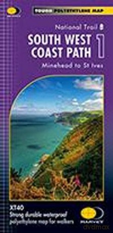 South West Coast Path 1 XT 40 Minehead to St. Ives (Route Maps) [KSIĄŻKA]