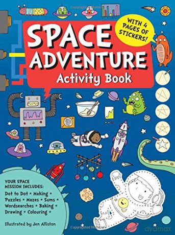 Space Adventure Activity Book - Button Books [KSIĄŻKA]