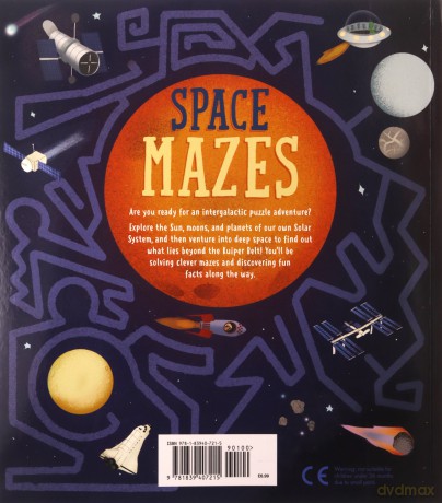 Space Mazes: 45 Cosmic Mazes Packed with Science Facts (Arcturus Fact-Packed Mazes) - Laura Baker [KSIĄŻKA]
