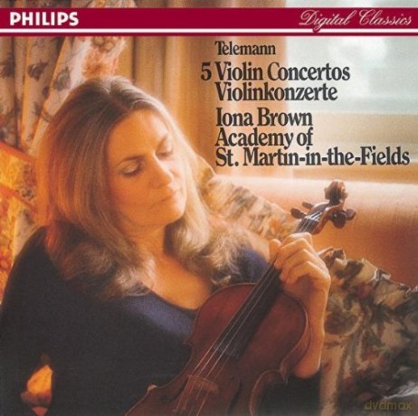 Brown/Academy: Telemann:5 Violinkonzerte [CD]