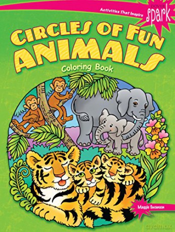 SPARK Circles of Fun Animals Coloring Book (Dover Animal Coloring Books) - Maggie Swanson [KSIĄŻKA]