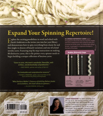 Spinner's Book of Yarn Designs: Techniques for Creating 80 Yarns - Sarah Anderson [KSIĄŻKA]