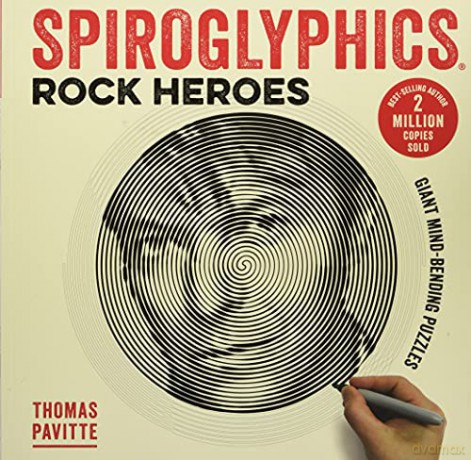 Spiroglyphics: Rock Heroes: Colour and reveal your musical heroes in these 20 mind-bending puzzles - Thomas Pavitte [KSIĄŻKA]