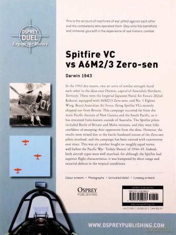 Spitfire VC vs A6M2/3 Zero-sen: Darwin 1943 (Duel) - Peter Ingman [KSIĄŻKA]