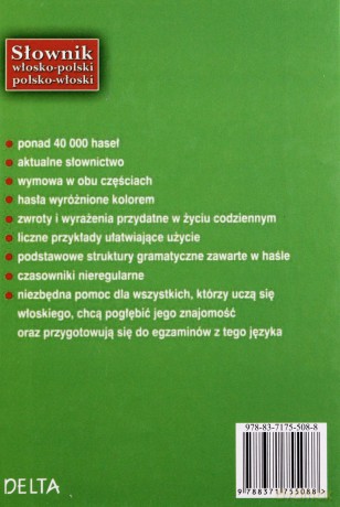 Słownik włosko-polski; polsko-włoski - DELTA - Elżbieta Jamrozik [KSIĄŻKA]