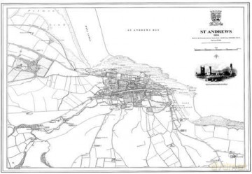St Andrews 1854 Map: No. 175 (Heritage Cartography Victorian Town Map Series) - Peter J. Adams [KSIĄŻKA]