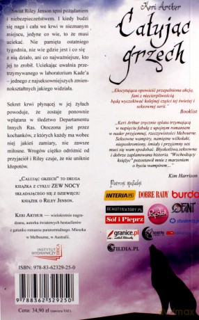 Całując grzech (dodruk 2012) - Keri Arthur [KSIĄŻKA]