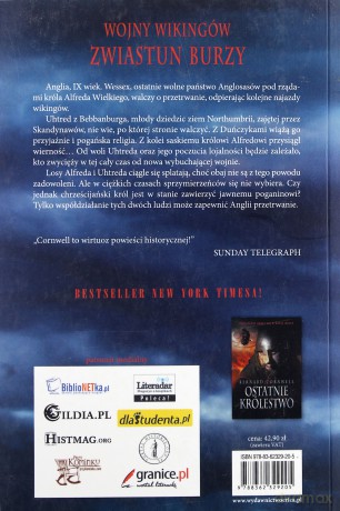 Zwiastun burzy (dodruk 2012) - Bernard Cornwell [KSIĄŻKA]