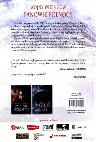 Panowie Północy - Bernard Cornwell [KSIĄŻKA]