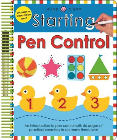 Starting Pen Control: Wipe Clean Spirals - Roger Priddy [KSIĄŻKA]