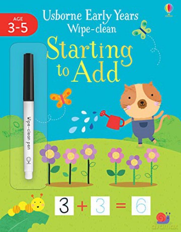 Starting to Add (Usborne Early Years Wipe-Clean): 1 (Usborne Early Years Wipe-clean, 12) - Jessica Greenwell [KSIĄŻKA]