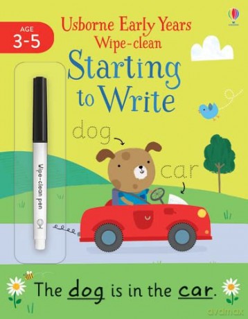 Starting to Write (Usborne Early Years Wipe-Clean) - Jessica Greenwell [KSIĄŻKA]