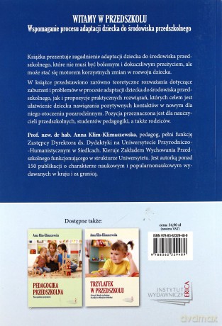 Witamy w przedszkolu. Wspomaganie procesu adaptacji dziecka do środowiska przedszkolnego (Wyd. 2012, druk cyfrowy) - Anna Klim-Klimaszewska [KSIĄŻKA]