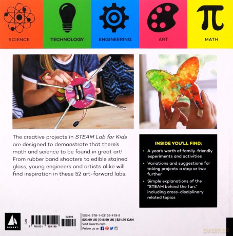 STEAM Lab for Kids: 52 Creative Hands-On Projects for Exploring Science, Technology, Engineering, Art, and Math: 17 (Lab Series) - Liz Lee Heinecke [KSIĄŻKA]