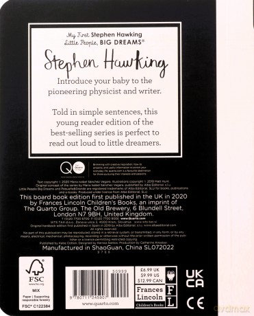 Stephen Hawking: My First Stephen Hawking (21) (Little People, BIG DREAMS) - Maria Isabel Sanchez Vegara [KSIĄŻKA]