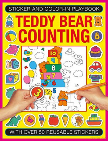 Sticker and Colour-in Playbook: Teddy Bear Counting: With Over 50 Reusable Stickers (Sticker and Color-in Playbook) - Jenny Tulip [KSIĄŻKA]