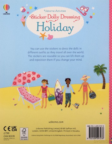 Sticker Dolly Dressing on Holiday - Lucy Bowman [KSIĄŻKA]