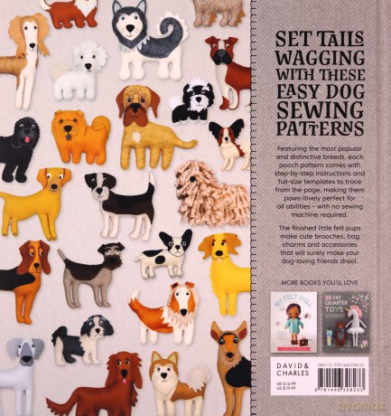Stitch 50 Dogs: Easy sewing patterns for adorable plush pups - Alison J Reid [KSIĄŻKA]