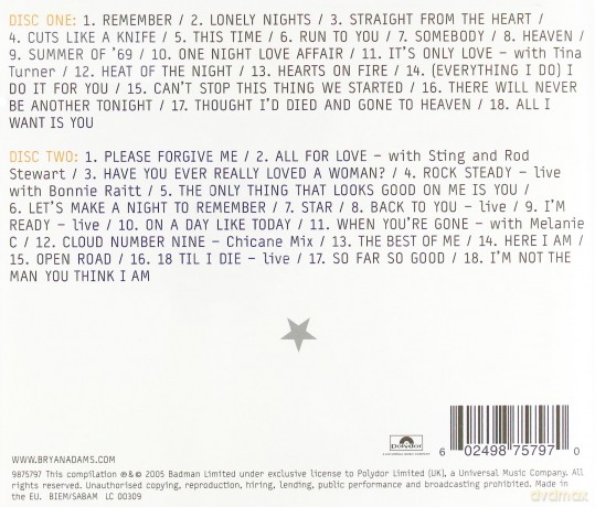 Bryan Adams: Anthology [2CD]