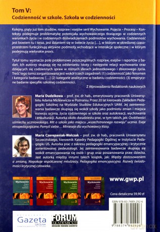 Wychowanie tom 5. Pojęcia - procesy - konteksty. Codzienność w szkole. Szkoła w codzienności - Maria Czerepaniak-Walczak, Maria Dudzikowa [KSIĄŻKA]