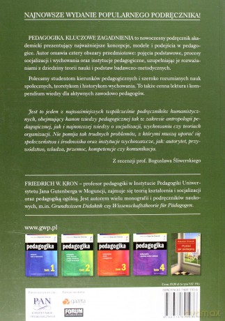 Pedagogika. Kluczowe zagadnienia. Podręcznik akademicki - Friedrich W. Kron [KSIĄŻKA]