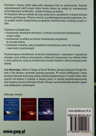 Podstawy feministycznej terapii rodzin - Lois Braverman [KSIĄŻKA]