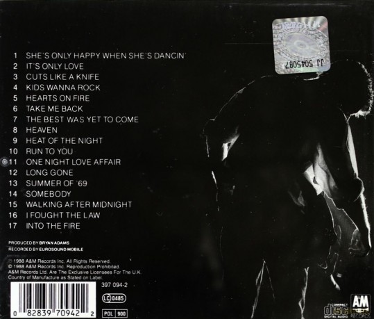Bryan Adams: Live Live Live [CD]