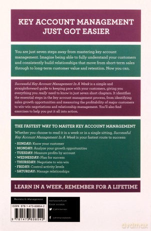 Successful Key Account Management In A Week: Be A Brilliant Key Account Manager In Seven Simple Steps - Grant Stewart [KSIĄŻKA]