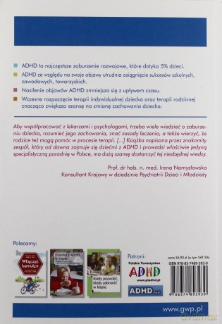 ADHD - zespół nadpobudliwości psychoruchowej (dodruk 2012) - Artur Kołakowski, Tomasz Wolańczyk [KSIĄŻKA]