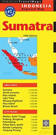 Sumatra Travel Map Fifth Edition (Periplus Travel Maps) - Periplus Editions [KSIĄŻKA]