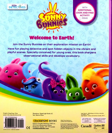 Sunny Bunnies: Welcome to Earth (Little Detectives): A Look-and-Find Book (US Edition) - Digital Light Studios [KSIĄŻKA]