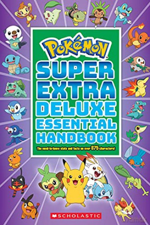 Super Extra Deluxe Essential Handbook (Pokemon): The Need-To-Know STATS and Facts on Over 900 Characters: The Need-To-Know STATS and Facts on Over 875 Characters: 1 - Scholastic, [KSIĄŻKA]