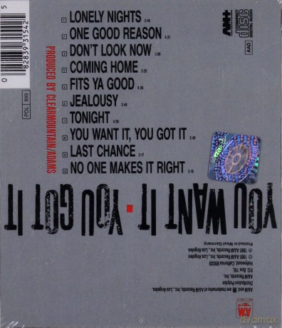 Bryan Adams: You Want It, You Got It [CD]