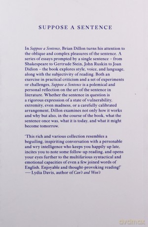 Suppose a Sentence - Brian Dillon [KSIĄŻKA]