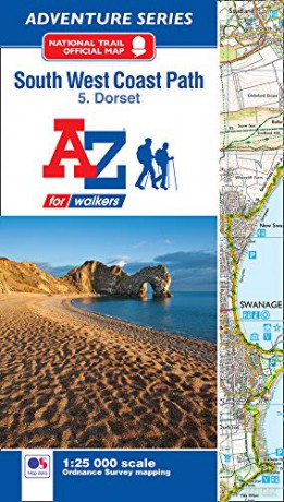 SW Coast Path Dorset Adventure Atlas: with Ordnance Survey mapping (A -Z Adventure Series) [KSIĄŻKA]