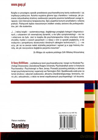 Diagnoza psychoanalityczna - Nancy McWilliams [KSIĄŻKA]