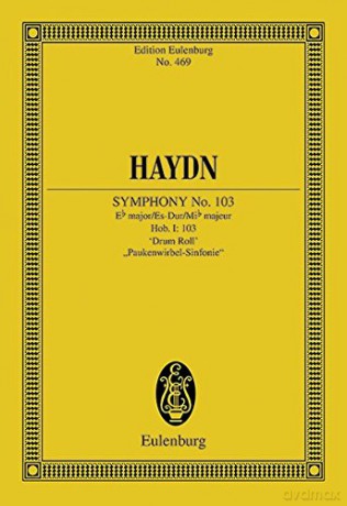 Symphony No.103 in Eb Major Hob. I: 103 'Drum Roll'. Miniature Score [KSIĄŻKA]