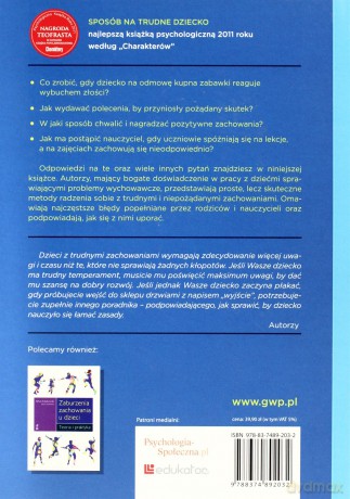Sposób na trudne dziecko. Przyjazna terapia behawioralna (dodruk 2012) - Artur Kołakowski, Agnieszka Pisula [KSIĄŻKA]