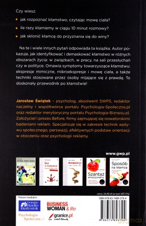 Wszyscy kłamią. Nie daj się oszukać! - Jarosław Świątek [KSIĄŻKA]