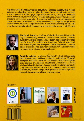 10 prostych sposobów radzenia sobie z paniką - Martin M. Antony, Randi E. McCabe [KSIĄŻKA]
